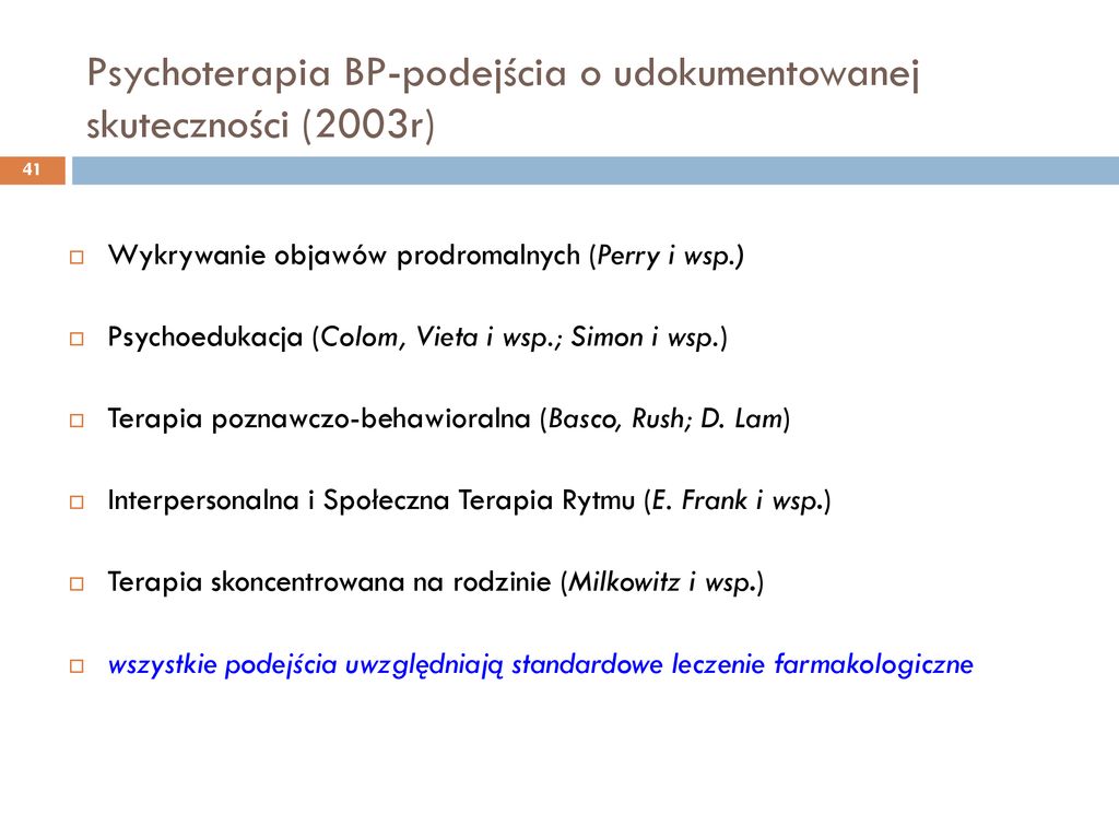 Psychoterapia Poznawczo Behawioralna Kurs Psychoterapii wykład iv